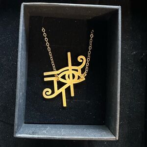 Eye of Horus gold plated necklace